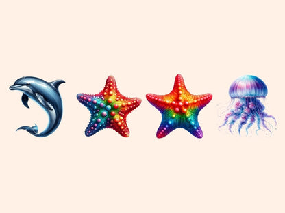 Marine Life Clipart Cute marine art - Wonders Artist