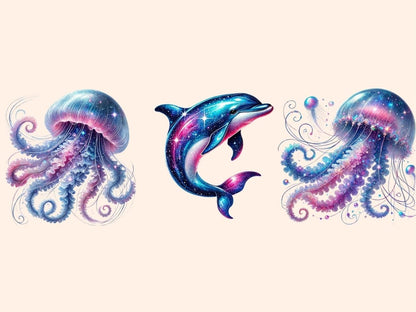 Marine Life (P2) Clipart aquatic icons - Wonders Artist