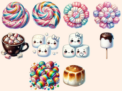Marshmallows Clipart Candy Marshmallows - Wonders Artist