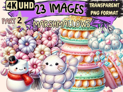 Marshmallows (P2) Clipart Candy Marshmallows - Wonders Artist