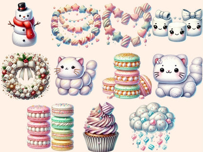 Marshmallows (P2) Clipart Candy Marshmallows - Wonders Artist