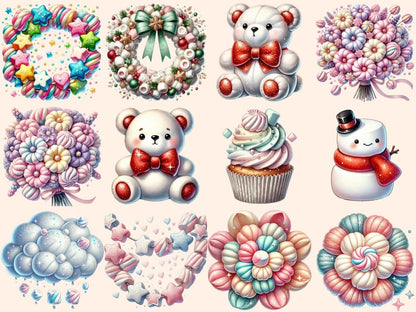 Marshmallows (P2) Clipart Candy Marshmallows - Wonders Artist