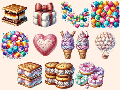 Marshmallows (P3) Clipart Candy Marshmallows - Wonders Artist