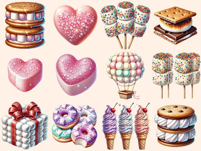 Marshmallows (P3) Clipart Candy Marshmallows - Wonders Artist