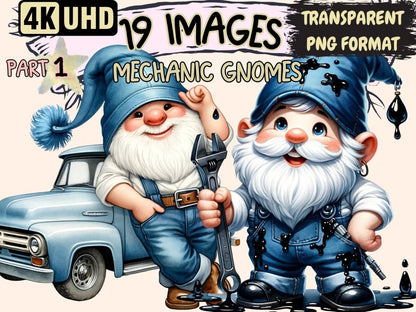 Mechanic Gnomes Clipart auto gnome clip - Wonders Artist