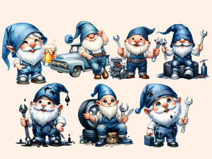 Mechanic Gnomes Clipart auto gnome clip - Wonders Artist