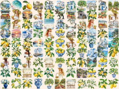 Mediterranean Summer Watercolor Clipart Beach Clipart - Wonders Artist