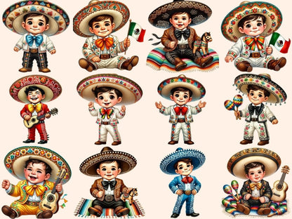 Mexican Boys Clipart Boy design - Wonders Artist
