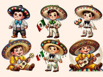 Mexican Boys Clipart Boy design - Wonders Artist