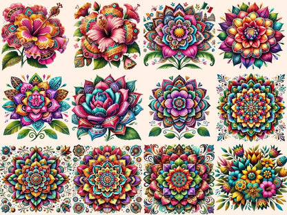 Mexican Flowers Clipart Cute flower art - Wonders Artist