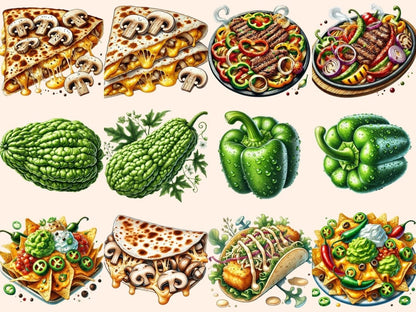 Mexican Food Clipart Cute food art - Wonders Artist