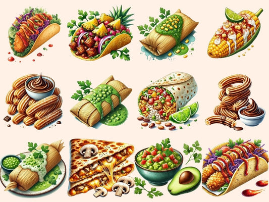 คลิปอาร์ตอาหารเม็กซิกัน