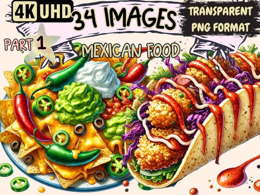 Mexican Food Clipart Cute food art - Wonders Artist