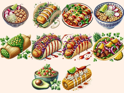 Mexican Food Clipart Cute food art - Wonders Artist