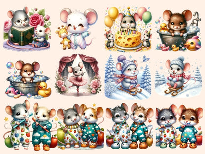 Mice Clipart animal clipart - Wonders Artist