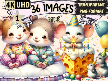 Mice Clipart animal clipart - Wonders Artist