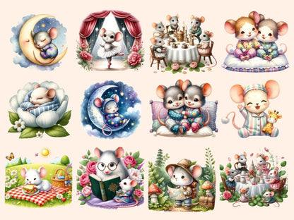 Mice Clipart animal clipart - Wonders Artist