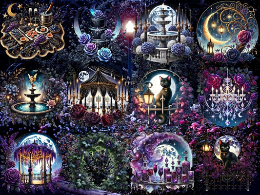 午夜花园派对剪贴画（限量版）