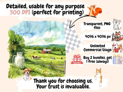 Milk Watercolor Clipart dairy clipart - Wonders Artist