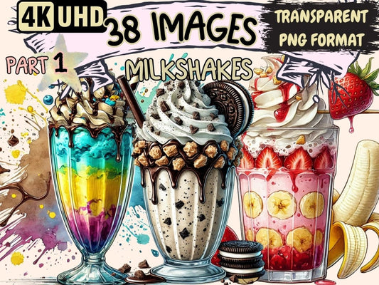 Milkshakes Clipart Cute milkshake art - Wonders Artist