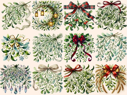 Mistletoe Garlands Clipart christmas clipart - Wonders Artist