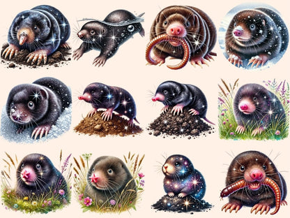 Mole Animals Clipart burrowing animals - Wonders Artist