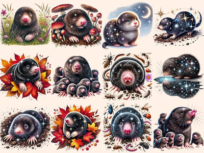 Mole Animals Clipart burrowing animals - Wonders Artist