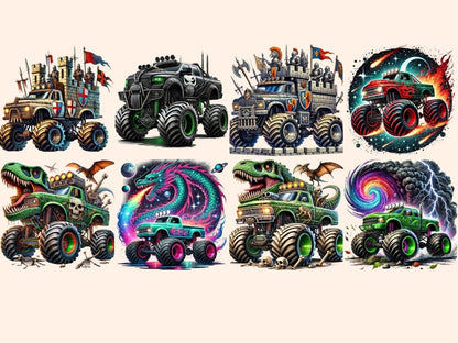 Monster Trucks (P2) Clipart 4x4 Trucks - Wonders Artist