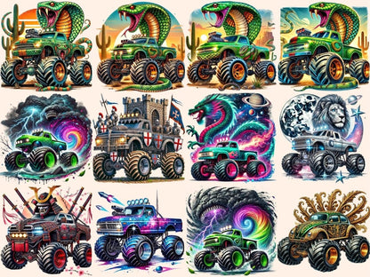 Monster Trucks (P3) Clipart 4x4 Trucks - Wonders Artist