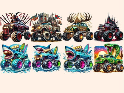 Monster Trucks (P3) Clipart 4x4 Trucks - Wonders Artist