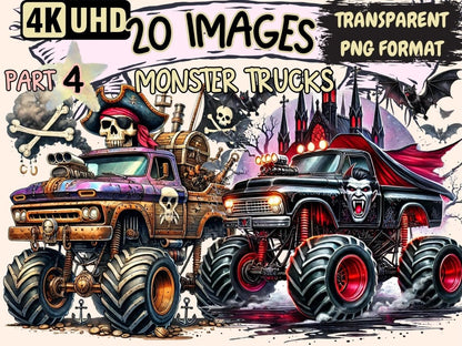 Monster Trucks (P4) Clipart 4x4 Trucks - Wonders Artist