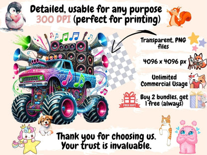 Monster Trucks (P4) Clipart 4x4 Trucks - Wonders Artist