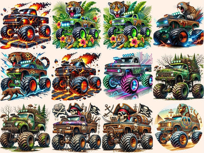 Monster Trucks (P4) Clipart 4x4 Trucks - Wonders Artist