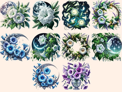 Moonflowers Clipart Botanical Moonflower - Wonders Artist
