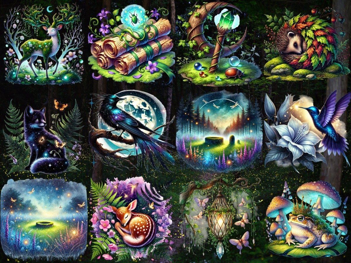 Clipart Selvaggi al Chiaro di Luna (EDIZIONE LIMITATA) image 4