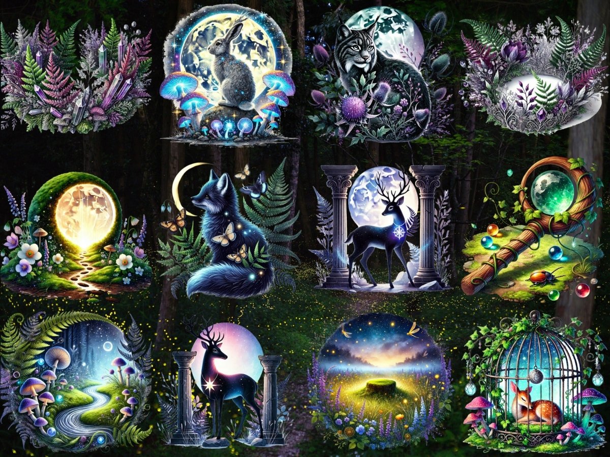 Clipart Selvaggi al Chiaro di Luna (EDIZIONE LIMITATA) image 6