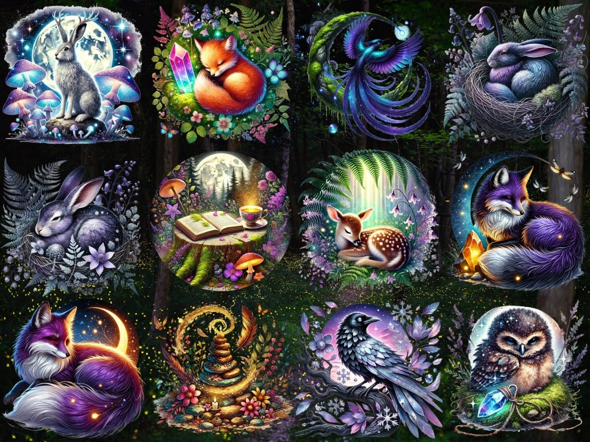 Clipart Selvaggi al Chiaro di Luna (EDIZIONE LIMITATA) image 2