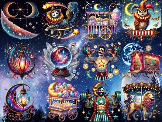 Moonshadow Circus Clipart (LIMITIERTE AUFLAGE)