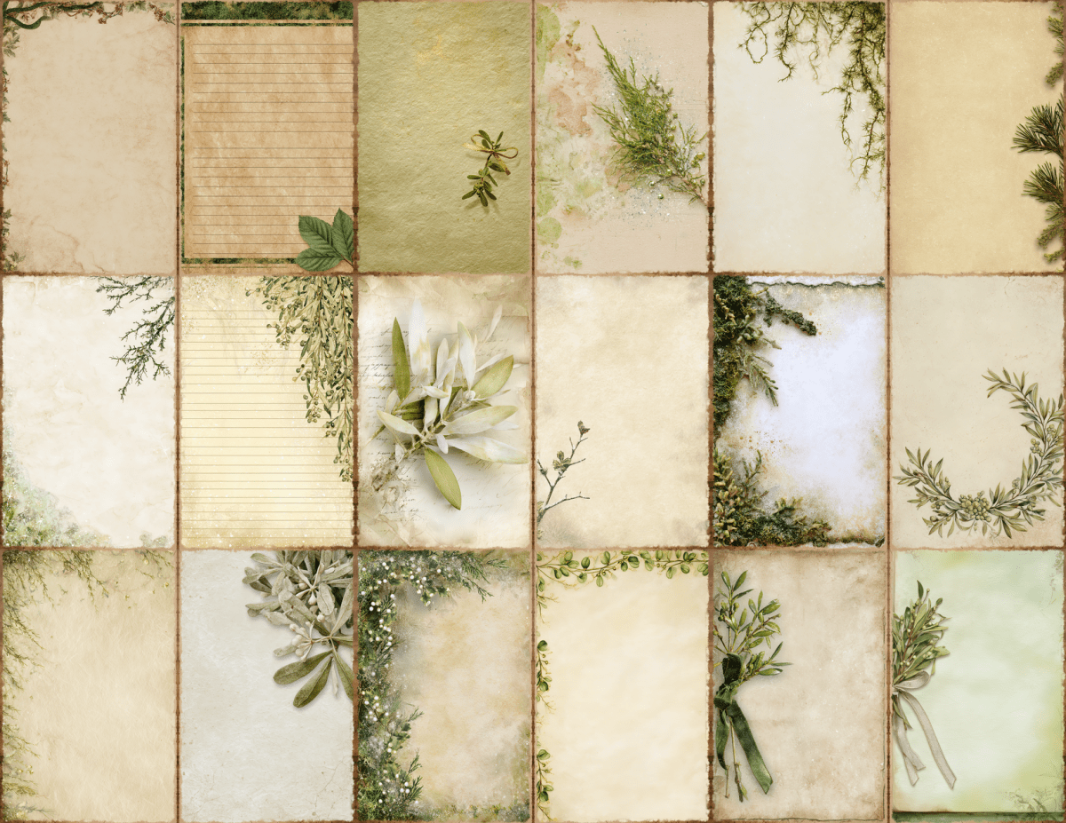 Moss & Mistletoe Journal Pages All Bundles Journal Pages new bundles all - WondersArtist
