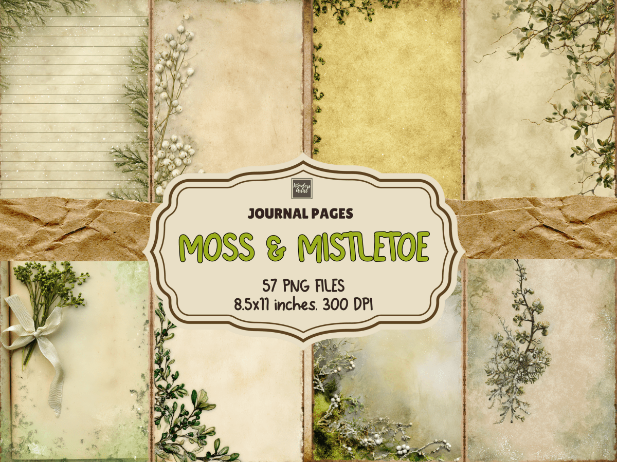 Moss & Mistletoe Journal Pages All Bundles Journal Pages new bundles all - WondersArtist