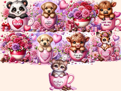 Mother's Day Cups Clipart beautiful cup png - Wonders Artist