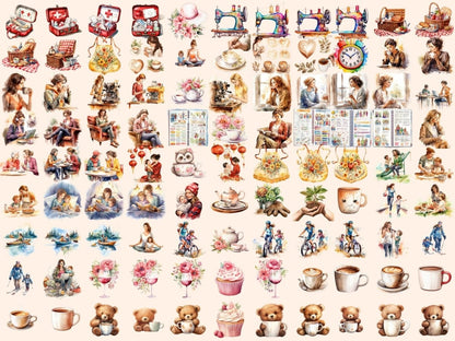 Mothers Watercolor Clipart mom clipart - Wonders Artist