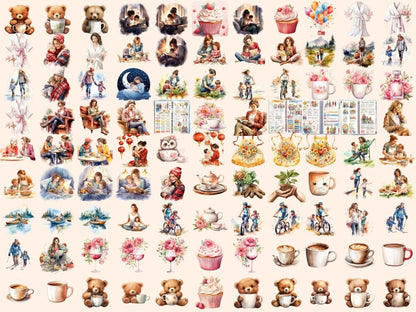 Mothers Watercolor Clipart mom clipart - Wonders Artist