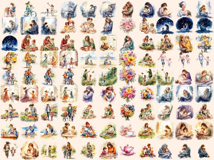 Mothers Watercolor Clipart mom clipart - Wonders Artist