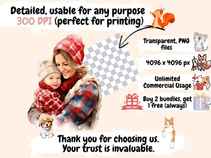 Mothers Watercolor Clipart mom clipart - Wonders Artist