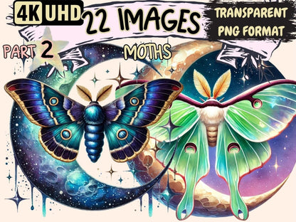 Moths (P2) Clipart Fluttering Moth - Wonders Artist