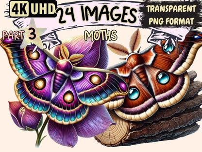 Moths (P3) Clipart Fluttering Moth - Wonders Artist