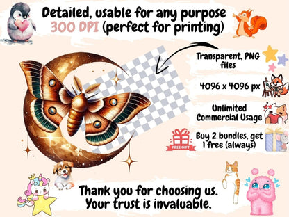 Moths (P4) Clipart Fluttering Moth - Wonders Artist