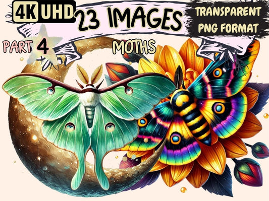 Moths (P4) Clipart Fluttering Moth - Wonders Artist