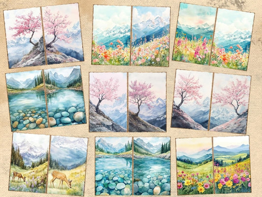 Mountain Landscapes Journal Pages (P1)